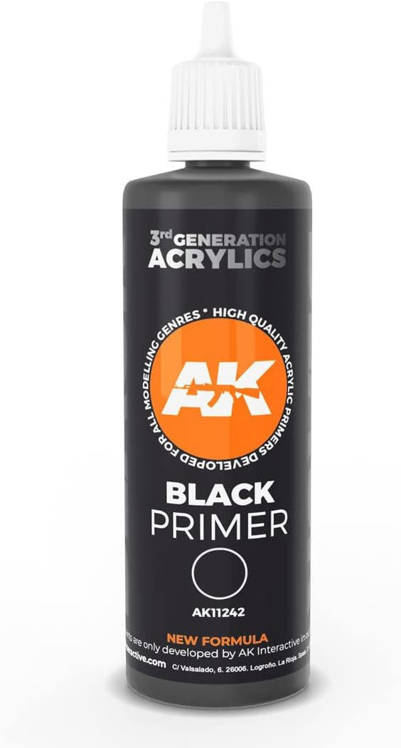 AK Interactive AK 3G Black Primer 100ml AK11242